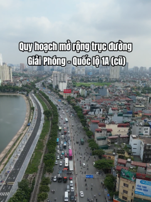 Dự án quy hoạch mở rộng trục đường Giải Phóng – Quốc lộ 1A (cũ). Tuyến đường sẽ được mở rộng lên tới 90m, quy mô 10-12 làn xe #quyhoach #quyhoachhanoi #gpmb