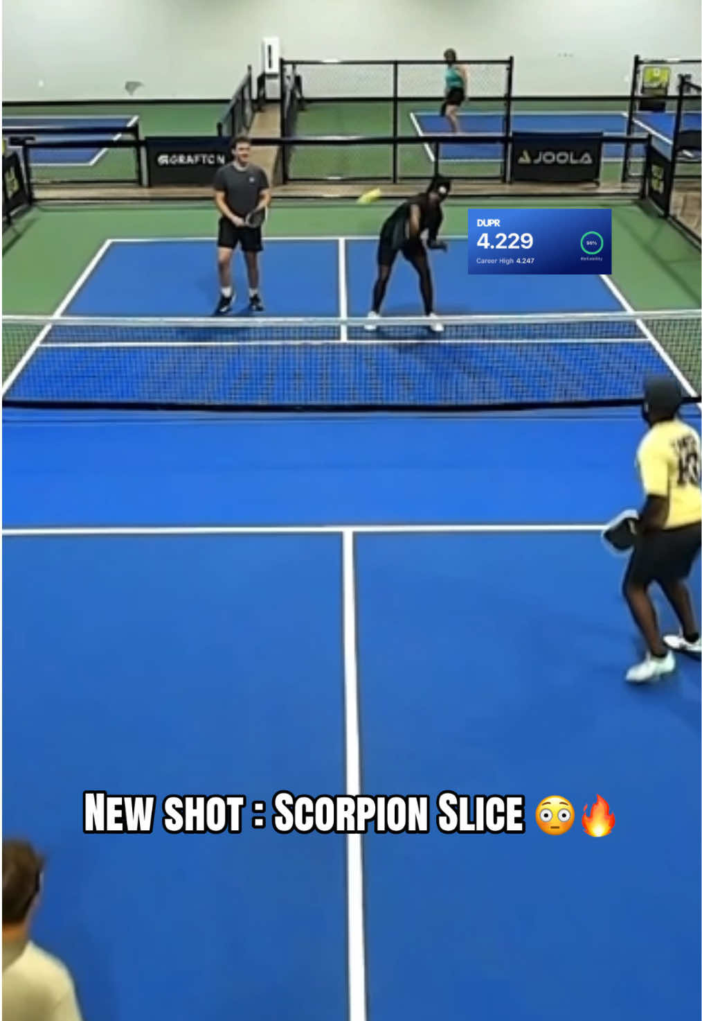 Scorpion slice ?!😳🔥#pickleball #slice #dinkdre 