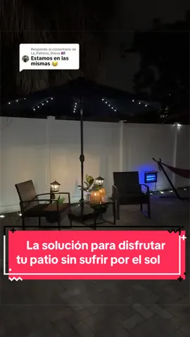 Respuesta a @La_Patrona_Diana 🇨🇺   La solución para disfrutar tu patio sin sufrir por el sol #SummerVibes #BigDreamsStartSmall #newdropsforyou #EasyReturnsEveryTime #PatioDecorIdeas