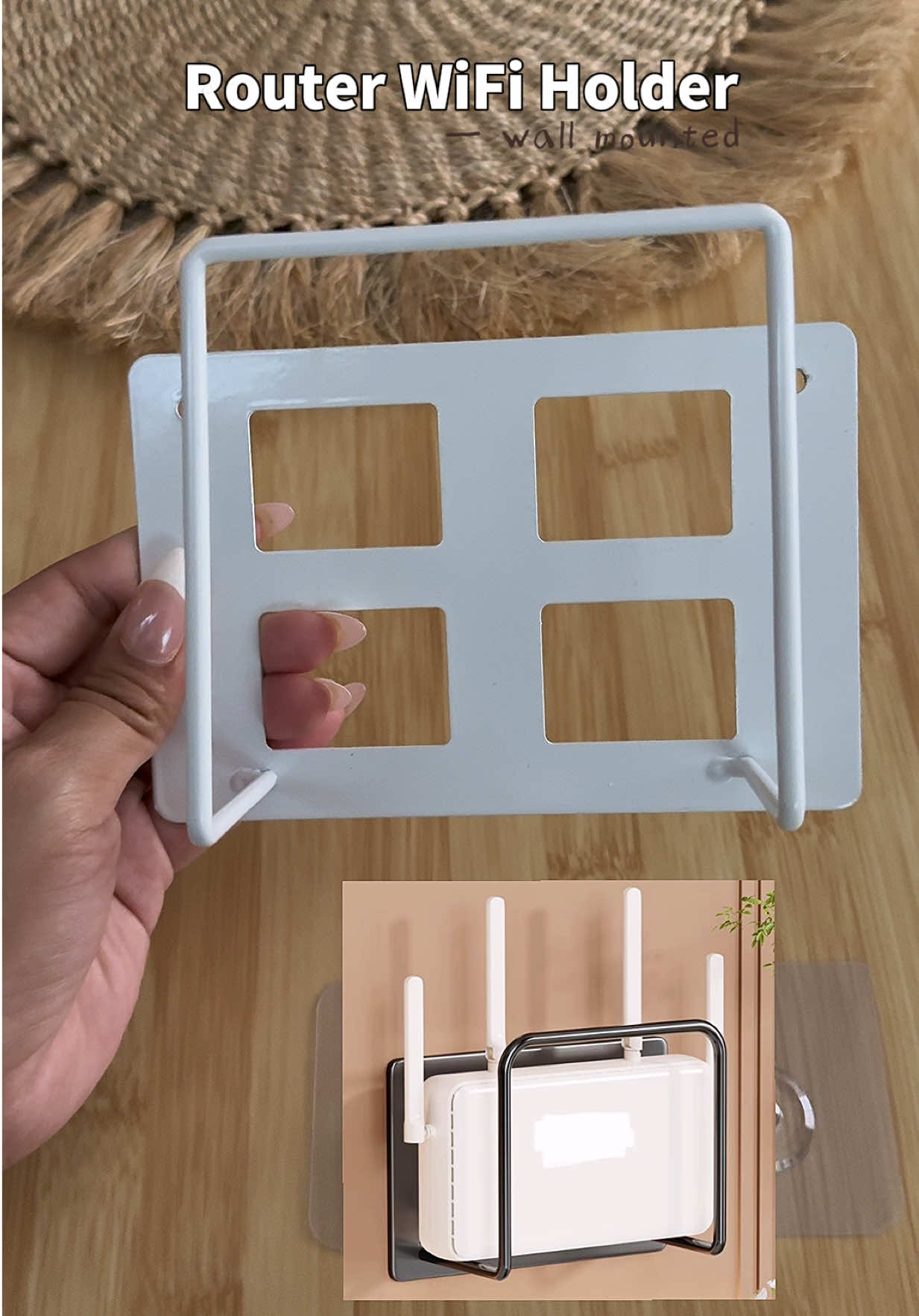 Router WiFi holder #routerholder #wifiholder #wallmount #homeimprovement #homehack 