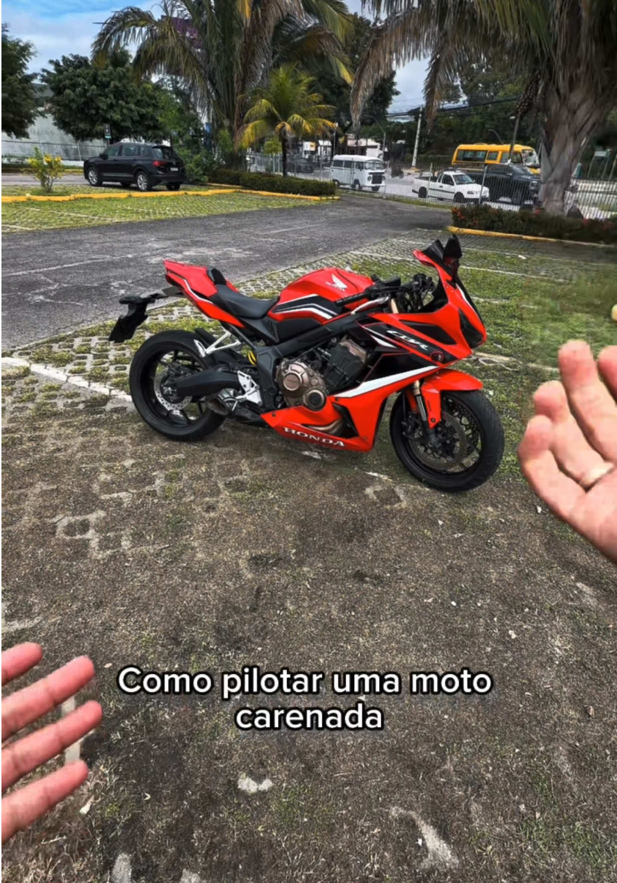 Aprenda a pilotar 🏁 #cbr650r #honda #cbr #motovlog #dicas 