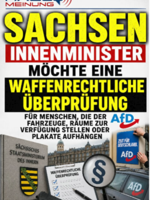 Sachsen - Waffenrechtliche Überprüfung #sachsen #innenminister #waffenbesitz #überprüfung #afd #demokratie _________________ Teilt diese Sendung & wenn möglich, unterstützt unsere Arbeit. Jeder Euro zählt. PayPal: https://paypal.me/HalloMeinung Oder via Bank: Hallo Meinung GmbH IBAN: DE 21 7605 0101 0013 9635 82 BIC: SSKNDE77XXX Bank: Sparkasse Nürnberg Herzlichen Dank sagen- Peter Weber & Team Hallo Meinung