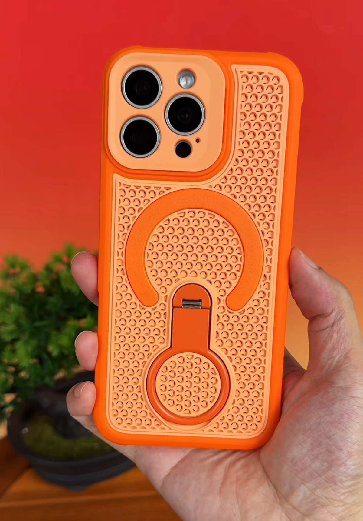 ốp lưng tản nhiệt có giá đỡ xoay 360 độ #opdienthoaidep #oplungiphone #oplungchongsoc #oplungmagsafe #oplungtannhiet 