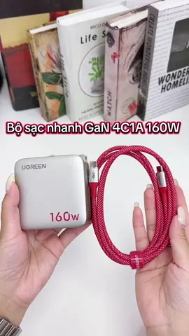 H/ bộ sạc nhanh GaN 160W 4C1A sạc nhiều mà sạc nhanh! #ugreenvietnam #ugreen #bosac160w #GaN #bosacnhanh 