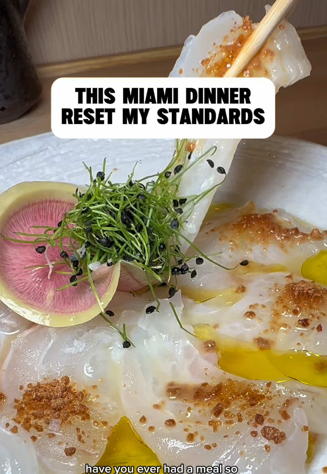 Obsessed is an understatement  IKIGAI Brickell Key #miamisushi #miamirestaurants #brickellmiami #miamifood 