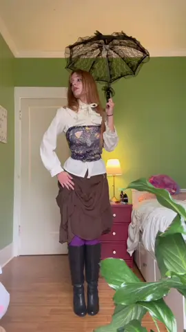 This look is one I’ve been trying to achieve for sooo long  #whimsical #witchyfashion #medievaltiktok #magician #60smedievalrevival 