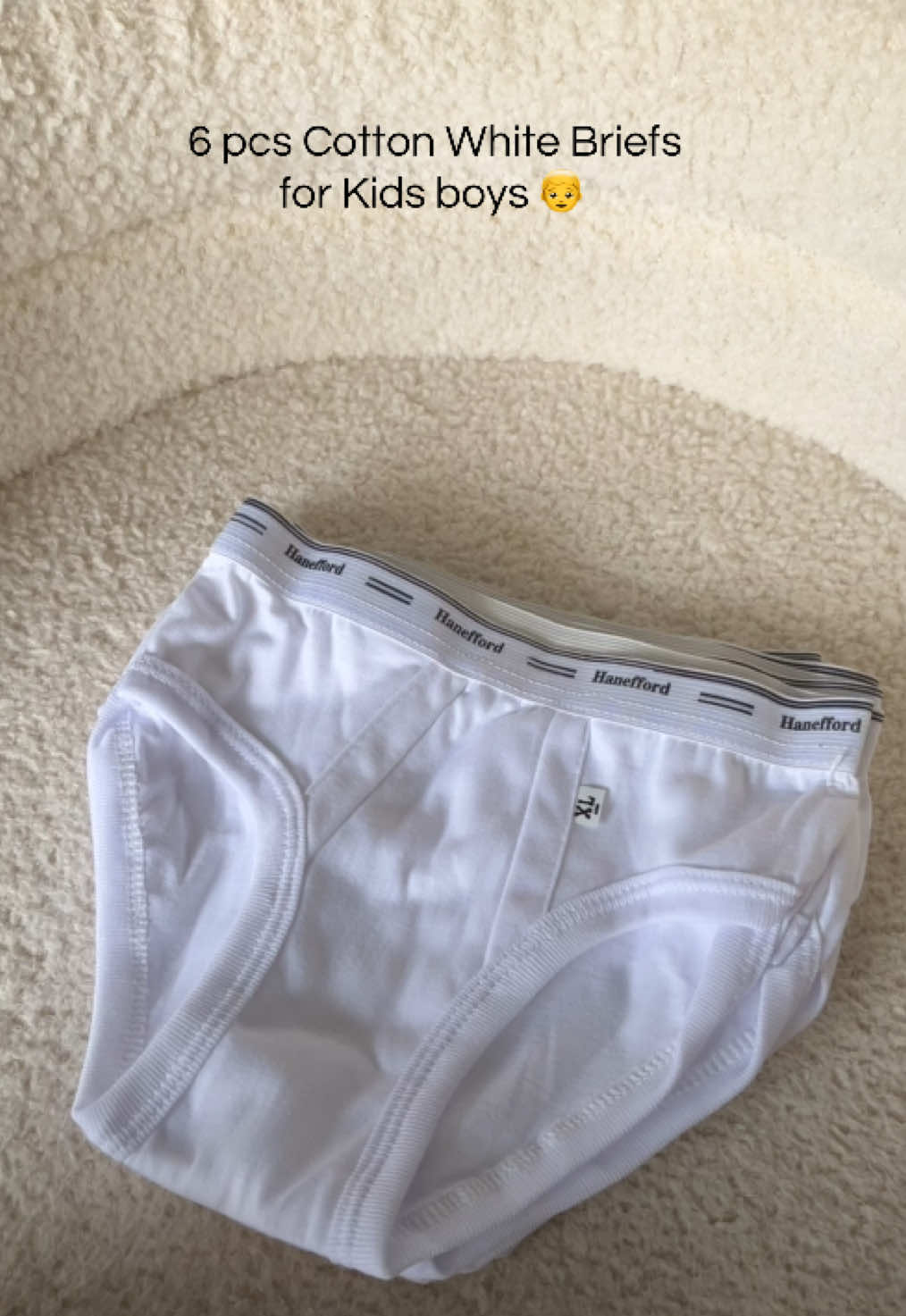 6 pcs Cotton Haneford Briefs for Kids boys 👦⬇️ #fyp #brief #kids #recommendations 