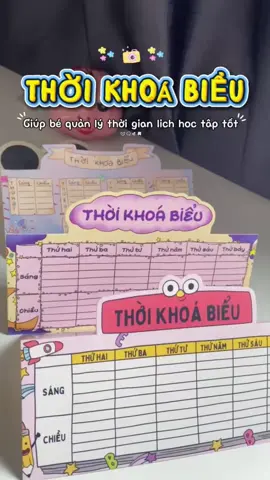 Thời khoá biểu xinh tiện ích cho các bé học sinh #thoikhoabieu #thoikhoabieudeban #thoikhoabieucute #tiktokshop66 #hoctap 