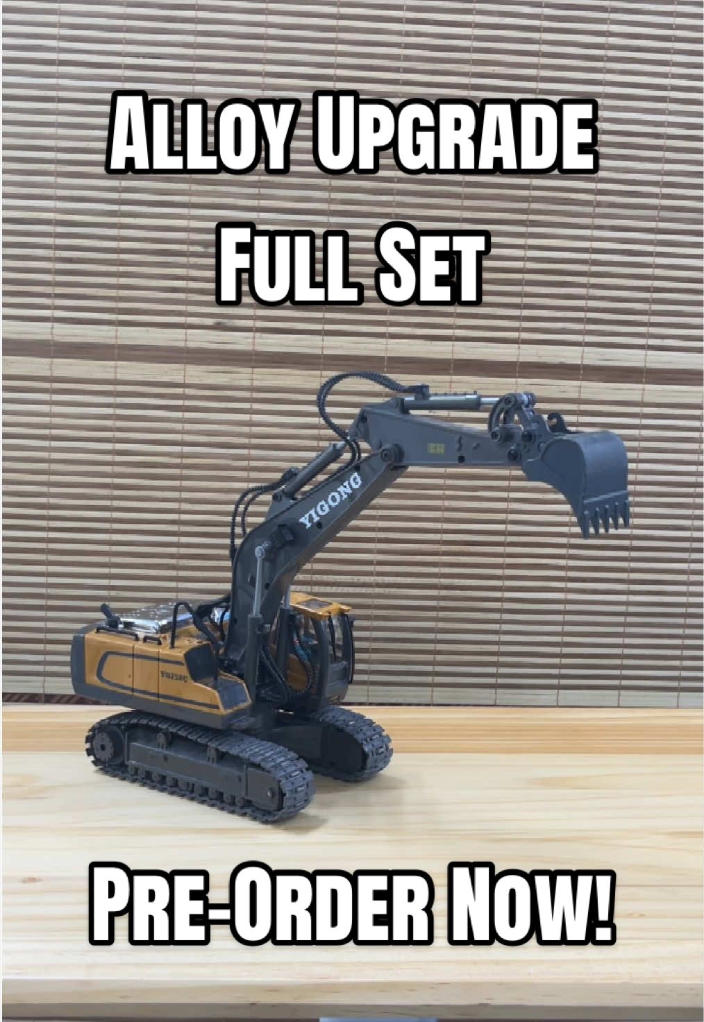 Alloy Upgrade Full Set kita dah kembali! Set ni didatangkan dengan 11 Channel Excavator Alloy, 9 Channel Dump Truck dan juga 9 Channel Bulldozer tau! Berminat? Boleh pre-order dulu! #mainanmurah #miyahome #mainanviral #toys #fyp 