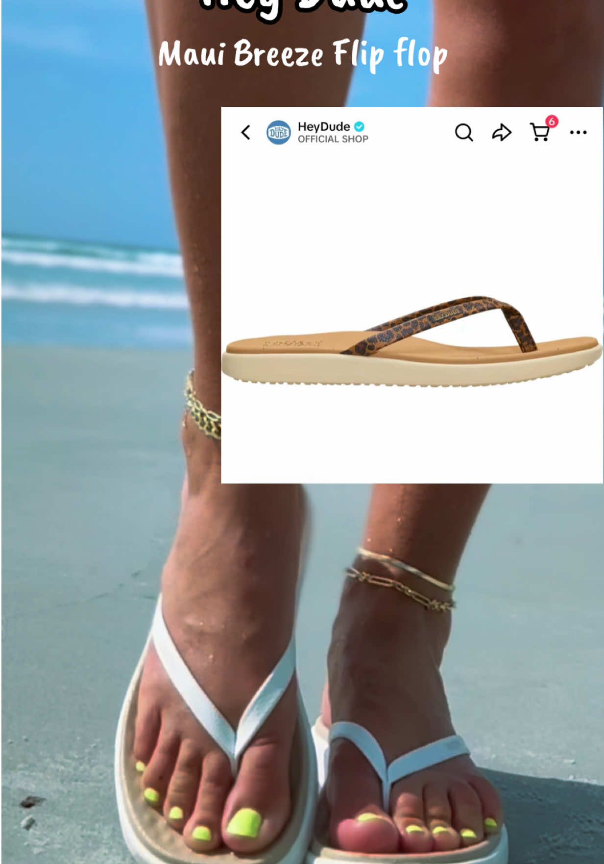 Hey Dude Maui Flip flops ✨ #heydude #heydudeflipflops #flipflops #summersandals @HeyDude 