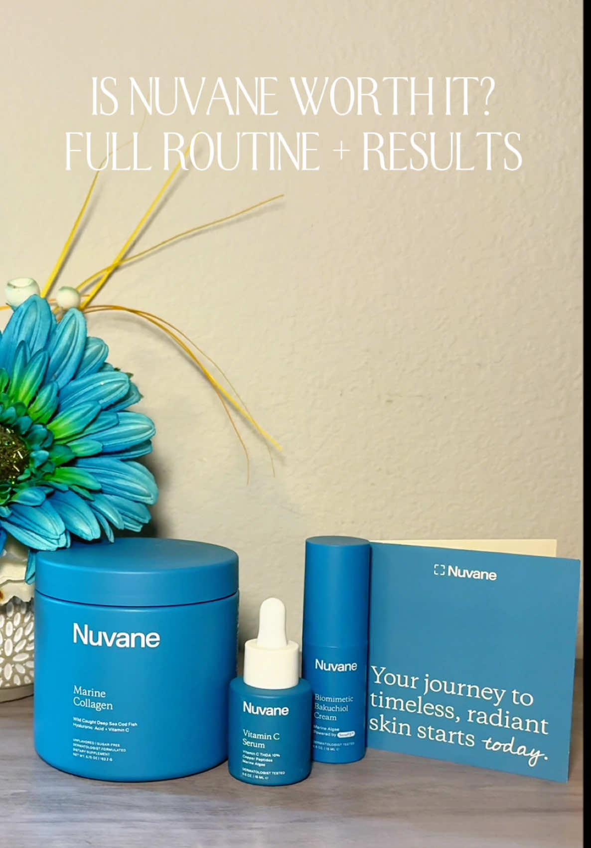 Nuvane Review : AI personalized anto-aging skincare routine. I absolutely loved it and I love that it has that inside and out support. Thank you Nuvane for sponsoring this video! The link is in my linktree if you want to tryout this simple yet effective skincare routine. @Nuvane #skincareroutine #skincaretips #skincareproducts #nuvane #skincaretiktok 
