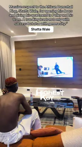 Massive respect to the African Dancehall King, Shatta Wale, for opening his doors and giving his apartment to Peller and his team. A true king leads not only with success but also with generosity.”