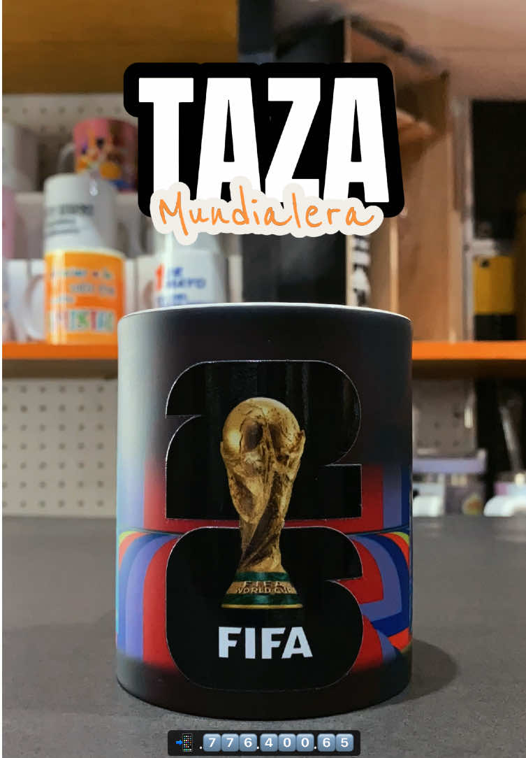 Ya tienes tu taza mundialera?😎⚽️ Taza mágica con efecto 3D de la copa del mundo 🏆 #mundial #messi #cr7 #futbol #santacruzdelasierra🇳🇬 