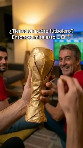 Tienes un padre futbolero? ⚽️ Entonces tienes que ver esto 👀 #copadomundo #cerveza #futbol #padre #regalo  Le enseñé esta jarra con forma de Copa del Mundo 🏆 y no os imagináis su reacción 😱🍺 El regalo perfecto para el padre que vive el fútbol… y disfruta de una buena cerveza fría 🫃🍺 El regalo original perfecto para hombre amante del fútbol y de la cerveza. Si buscas regalos para el Día del Padre, regalos de cumpleaños para hombres difíciles de sorprender, o un detalle único para tu novio, marido, hermano o amigo futbolero, esta jarra de cerveza con forma de Copa del Mundo es la idea ideal. Perfecta para los aficionados al fútbol, fans del Mundial, para ver los partidos en casa con una cerveza fría, organizar quedadas para ver el fútbol con amigos, barbacoas de verano o celebraciones deportivas. Un regalo divertido, novedoso y diferente que sorprende a cualquier amante del deporte rey. Ideal como regalo friki original, detalle para fanáticos del fútbol, merchandising mundialista y accesorios de cerveza para hombre. ¿De qué equipo es tu padre? Dímelo en comentarios 👇