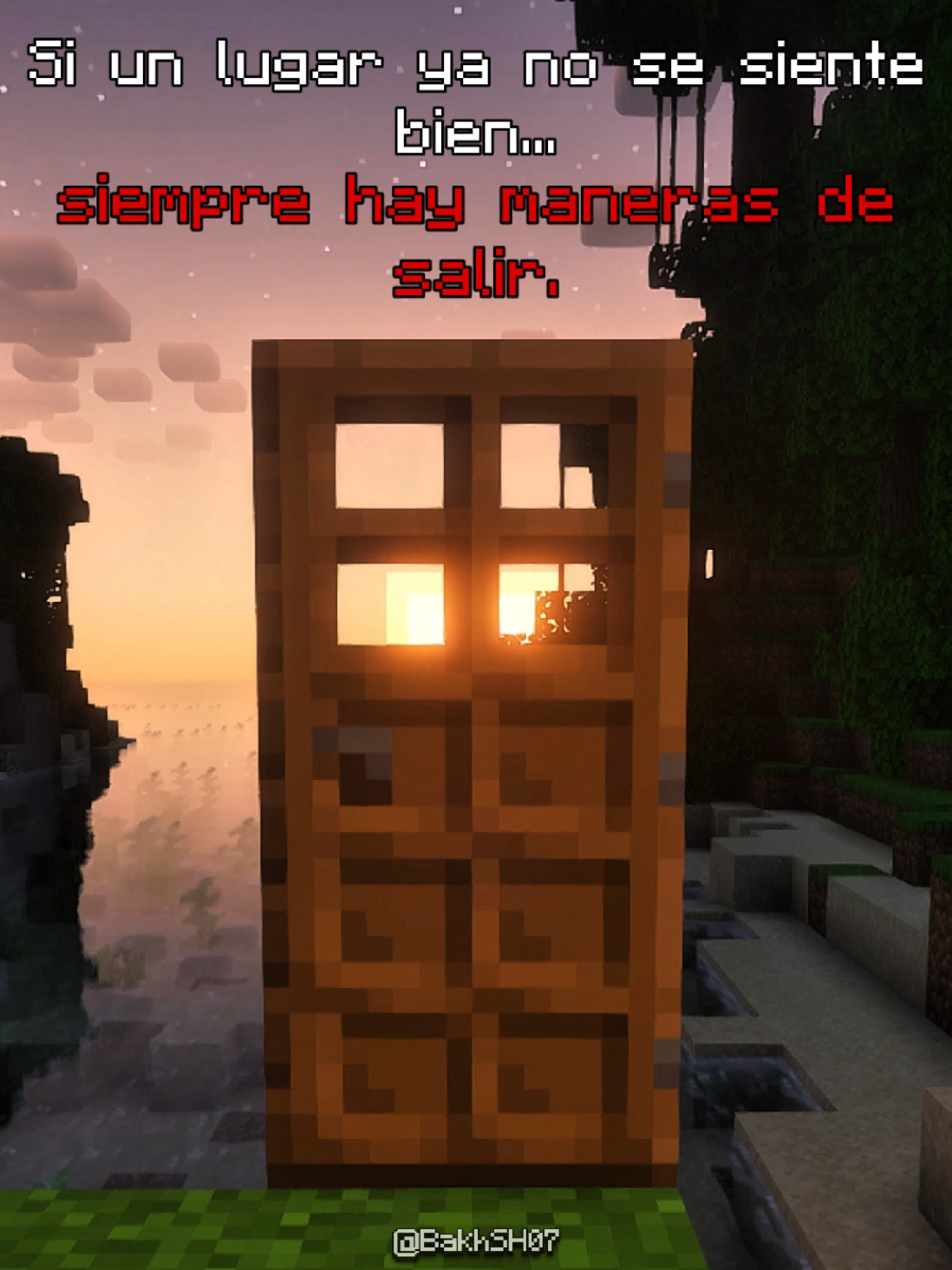 RECUERDA SALIR CORRECTAMENTE DE UN LUGAR... 🫂🥀 #fyp #Minecraft #frases #hope #trending 