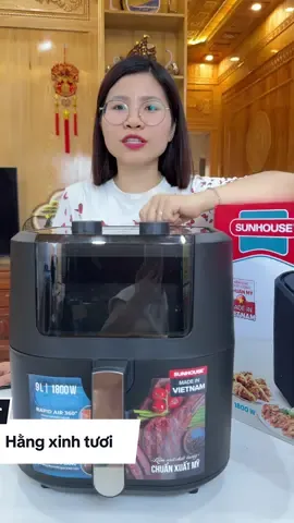 NỒI CHIÊN KHÔNG DẦU 9L SUNHOUSE #hangxinhtuoi #noichienkhongdau #sunhouse 