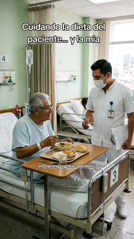 Cuidando la dieta del paciente... y la mia 🫣😅😅😅🏥🏥🏥 #personaldesalud #hospital #enfermeria #dieta #paciente 