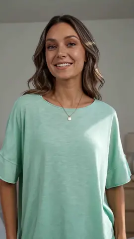 I like mint！#Summer #oversizedshirt #summervibe #fyp 