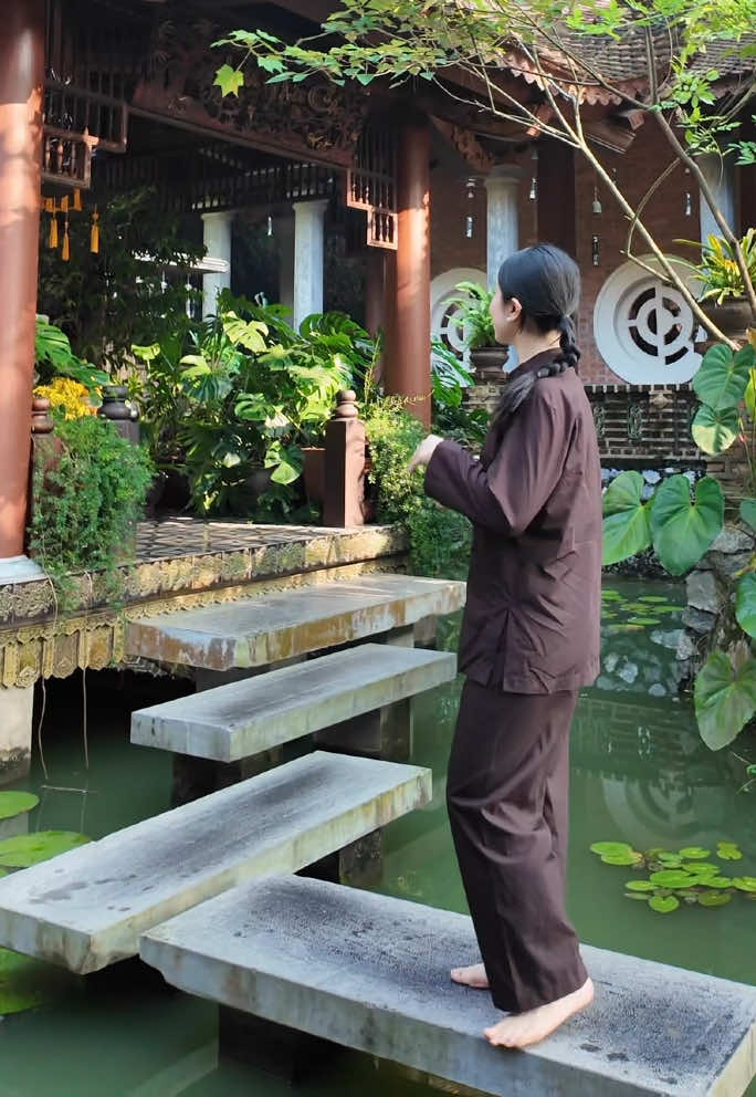 Đồ lam đi chùa, khoá tu #loanchu #dolam #dichua #khoatu 