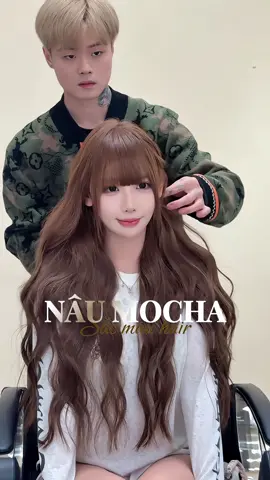 Nâu Mocha -  Chỉ thay đổi một mà nhan sắc của bạn được thăng hạn liền luôn #sacmauhair #maunhuomdep #maunhuomkhongtay #maunhuomcongso #xh  