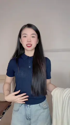#xuhuong áo polo mùa hè mát #phoidoxinh #mongtoghi #thoitrangnu #aopolo 