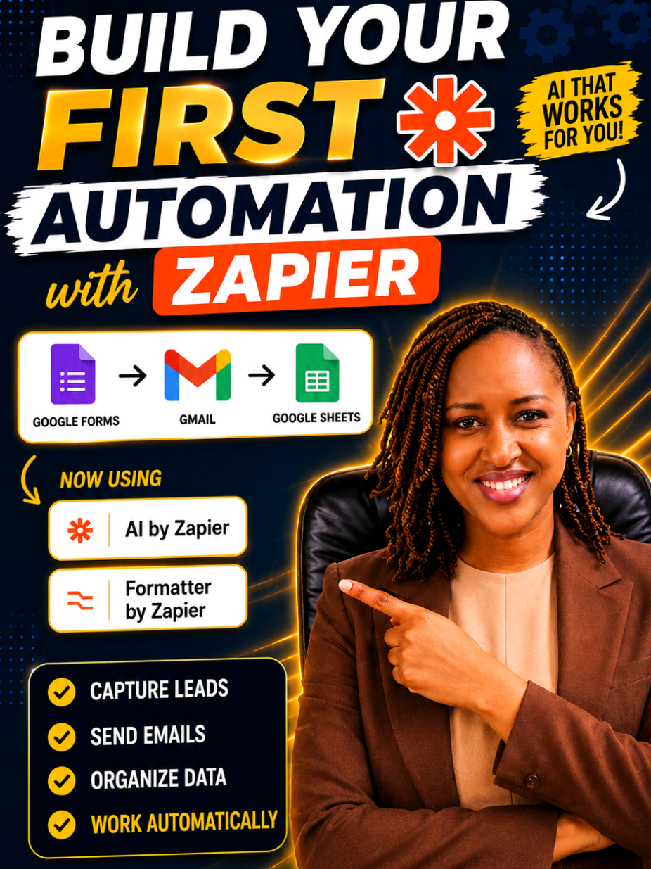 DAY 4 OF THE 7-DAY AUTOMATION CHALLENGE IS HERE! Today we're building our FIRST automation with Zapier! 🎉 🔥 Follow along for all 7 days. 🔥 Try the automation yourself. Full Tutorial on my YouTube channel  Link is in my Bio #AutomationChallenge #Zapier #VirtualAssistant #AIAutomation #ProductivityHacks          