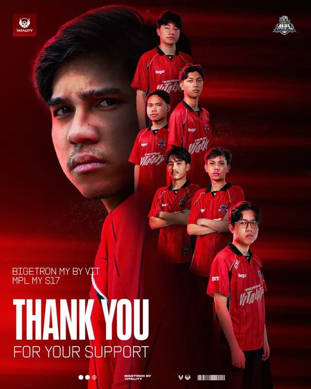 Keputusan malam ini tidak memihak kepada pasukan Robot Merah, dan impian kami untuk melangkah lebih jauh terhenti di Top 4.  Terima kasih, Troopers, atas sokongan, kepercayaan dan semangat yang diberikan sejak hari pertama sehingga ke perlawanan terakhir. Setiap sorakan dan kata-kata semangat korang sentiasa menjadi kekuatan buat kami. ❤️🤖  Jumpa lagi di medan perjuangan yang seterusnya.  #MPLMYS17 #MLBB #MYtimeMYera