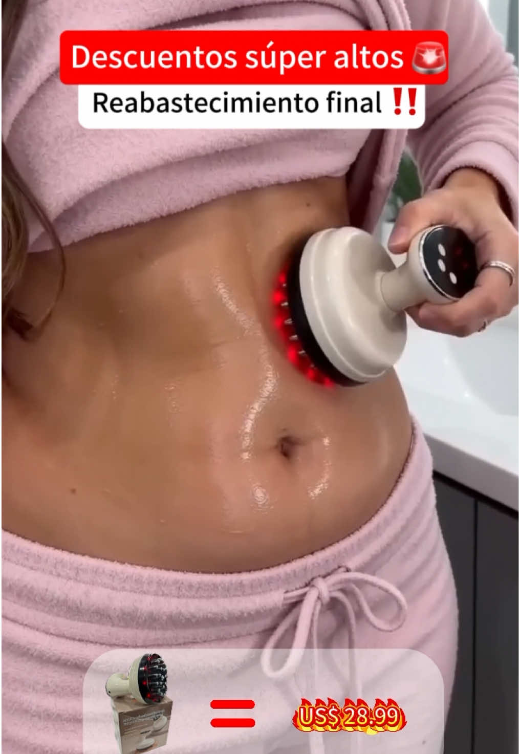 El 99% no es grasa, es retención#bodymassager #belly #massagetool #tiktokshop #fupa 