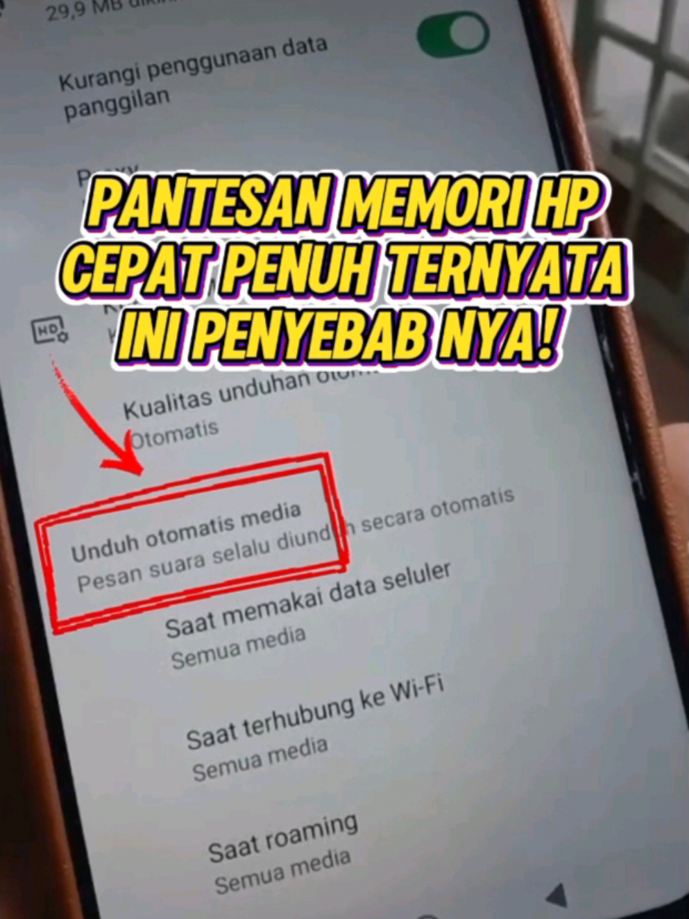 Pantesan memori cepat penuh ternyata ini penyebab nya! #tipsandroid #tutorial #tiktokviral #videotiktok 