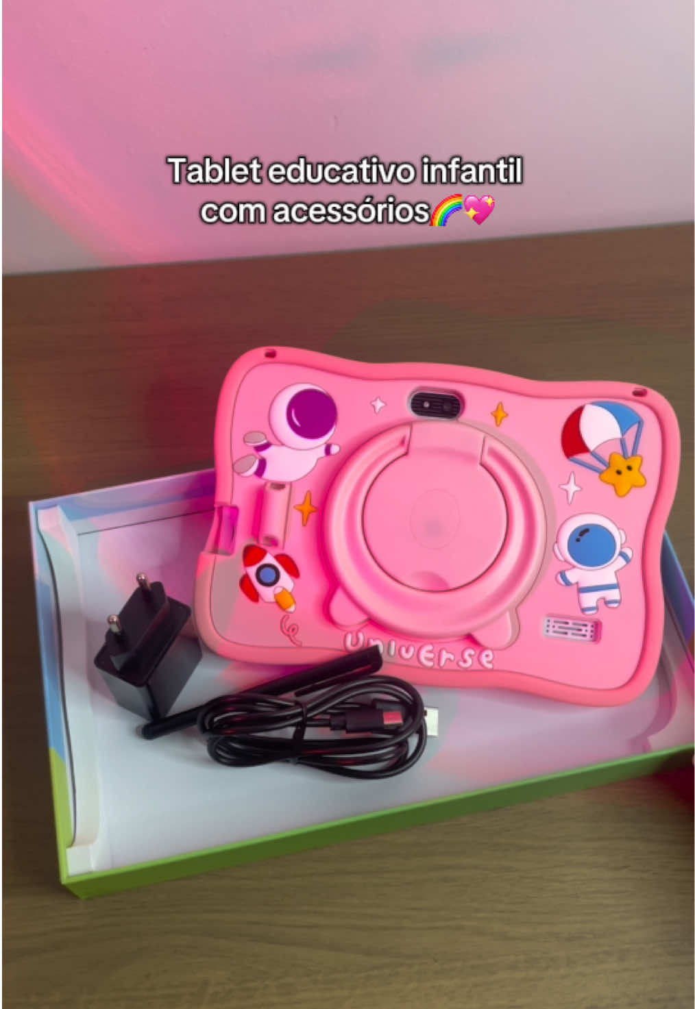 Tablet educativo infantil com acessórios💖 #viraltiktok #tiktokshopbr66 