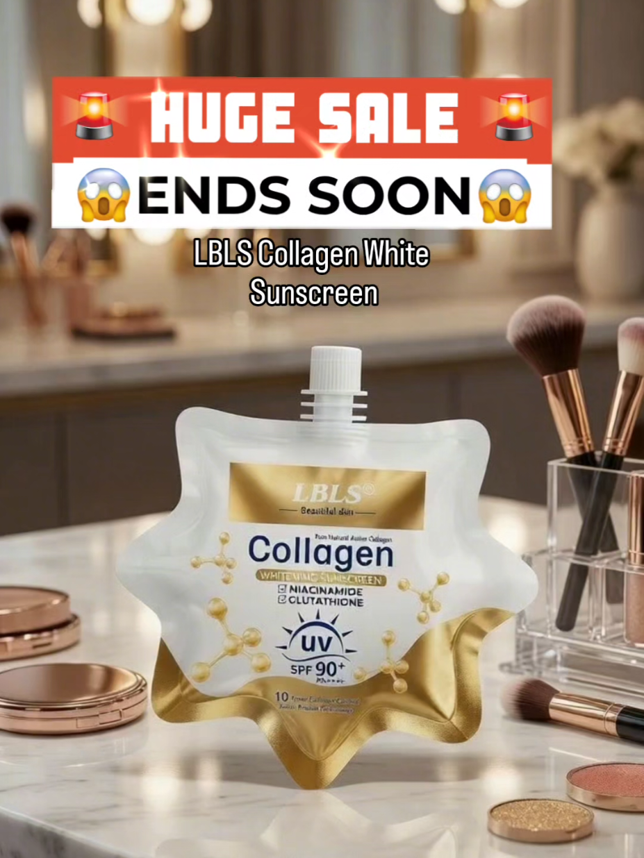 [FDA Approved] LBLS Collagen White
 Sunscreen Anti-Aging Whitening
 Niacinamide Glutathione Arbutin
 Essential High Protection UVA/UVB
 SPF90+ Block UV Rays Fresh
 Whitening Sunblock Moisturize Facial
 Daily Skincare 50mL Lightweight
 Hydrate Moisturizer #collagensunscreen #sunscreenph #sunscreen #collagen #whiteningsunscreen 