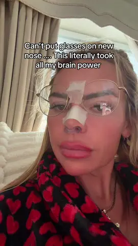 Can’t put my glasses on the new nose for 3 months 