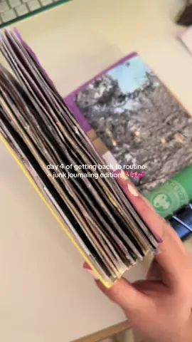 It’s been about a month but hey at least we’re getting back to routine ✨ #junkjournaling #journal #junkjournalwithme #stationery #crafts 