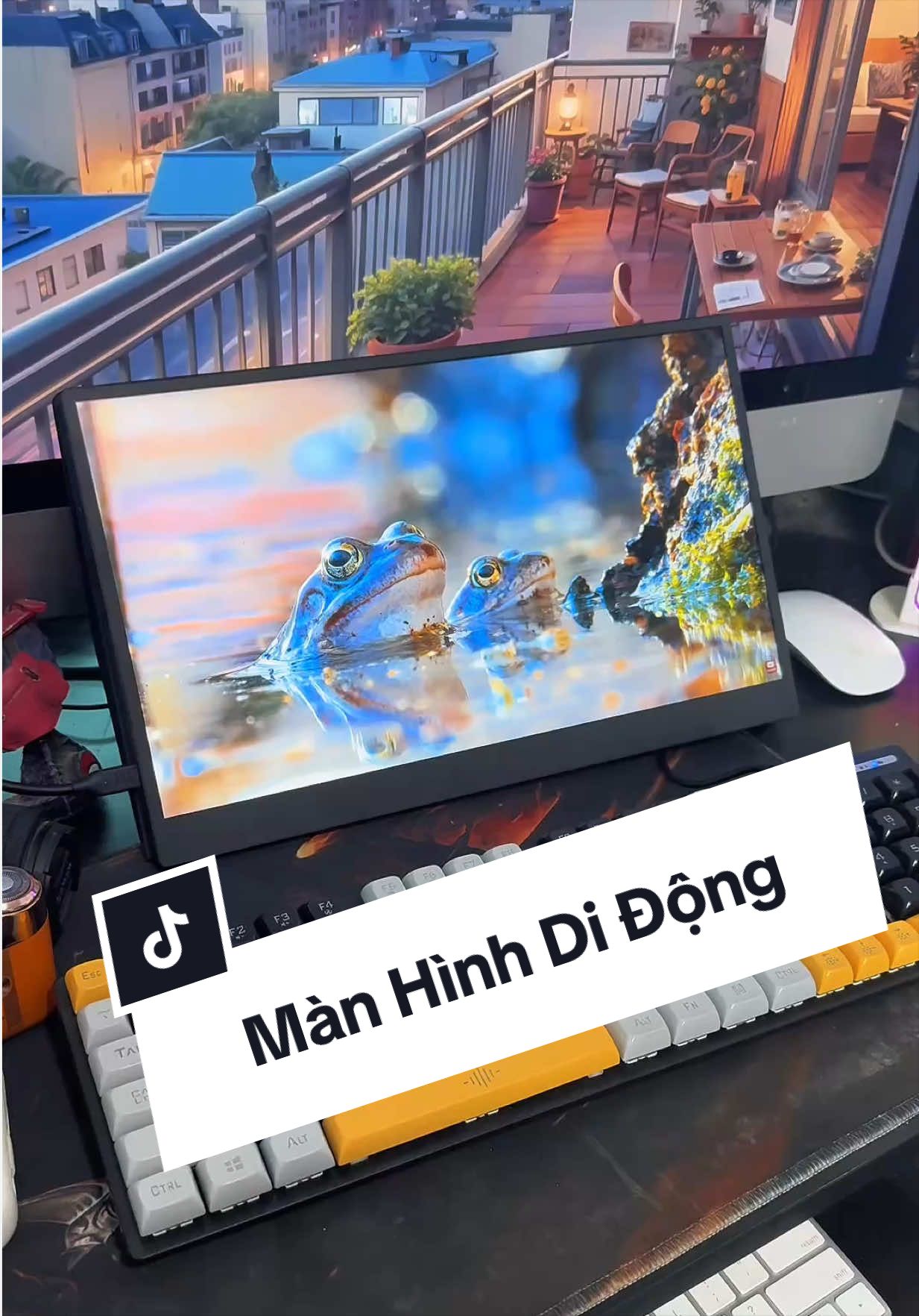 Màn hình di động 15,6inch sắc nét nhà Goojodoq #khangribi #tiktokshop66 #manhinhdidong 