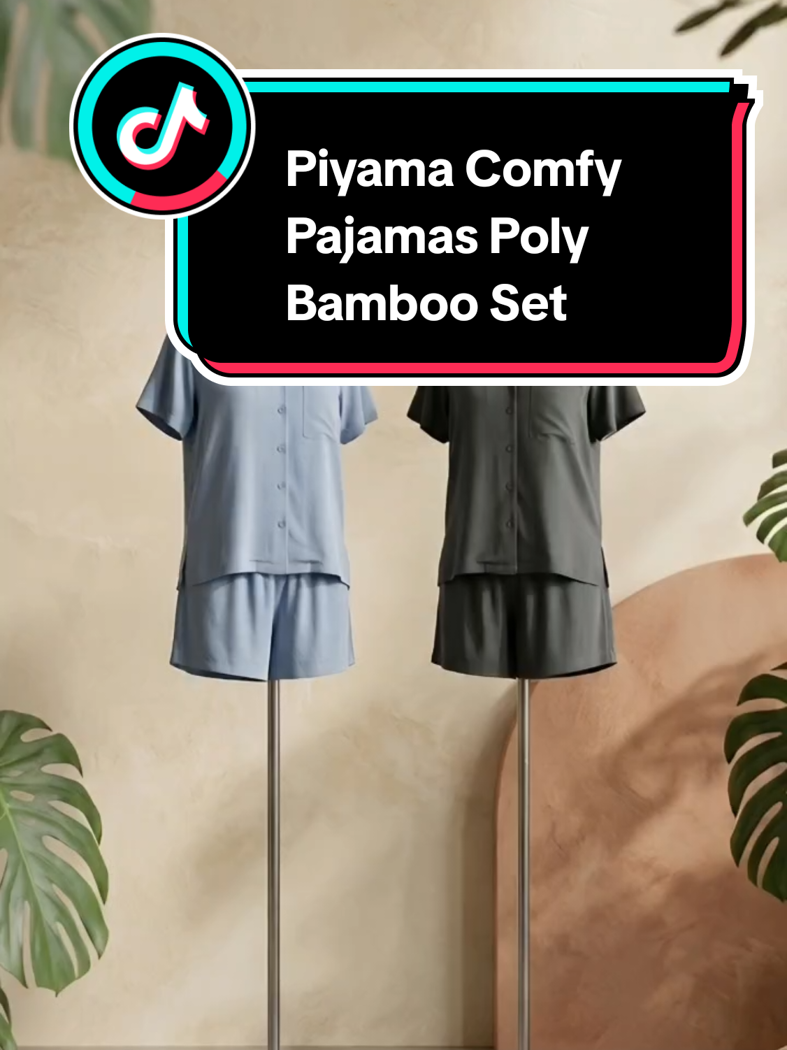 Nyonya Piyama Comfy Pajamas Poly Bamboo Set Celana Pendek #promoguncang66 #bajuwanita 