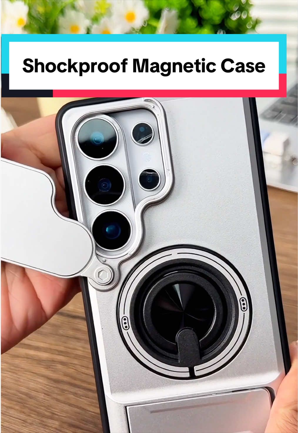 Shockproof Magnetic Case with Slide Camera Lens Protector For Samsung Galaxy S25/S24/S23/S22/ S21 Ultra Plus Rotating Ring Holder.#samsunggalaxyphonecase#CaseMagneticoGalaxyProteccionCompleta#phonecase#samsunggalaxy 