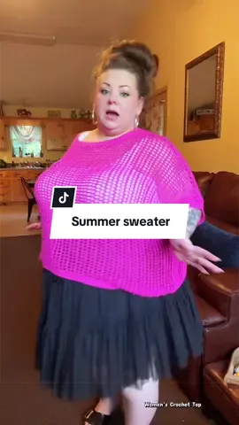 Women’s oversized, crochet top that’s gonna keep you cool but covered this summer. Oversized fit. Several colors available. I’m a size 22 wearing three XL.  #womensfashion #plussizefashion #DealsForYouDays #SummerWins #summerfashioninspo 