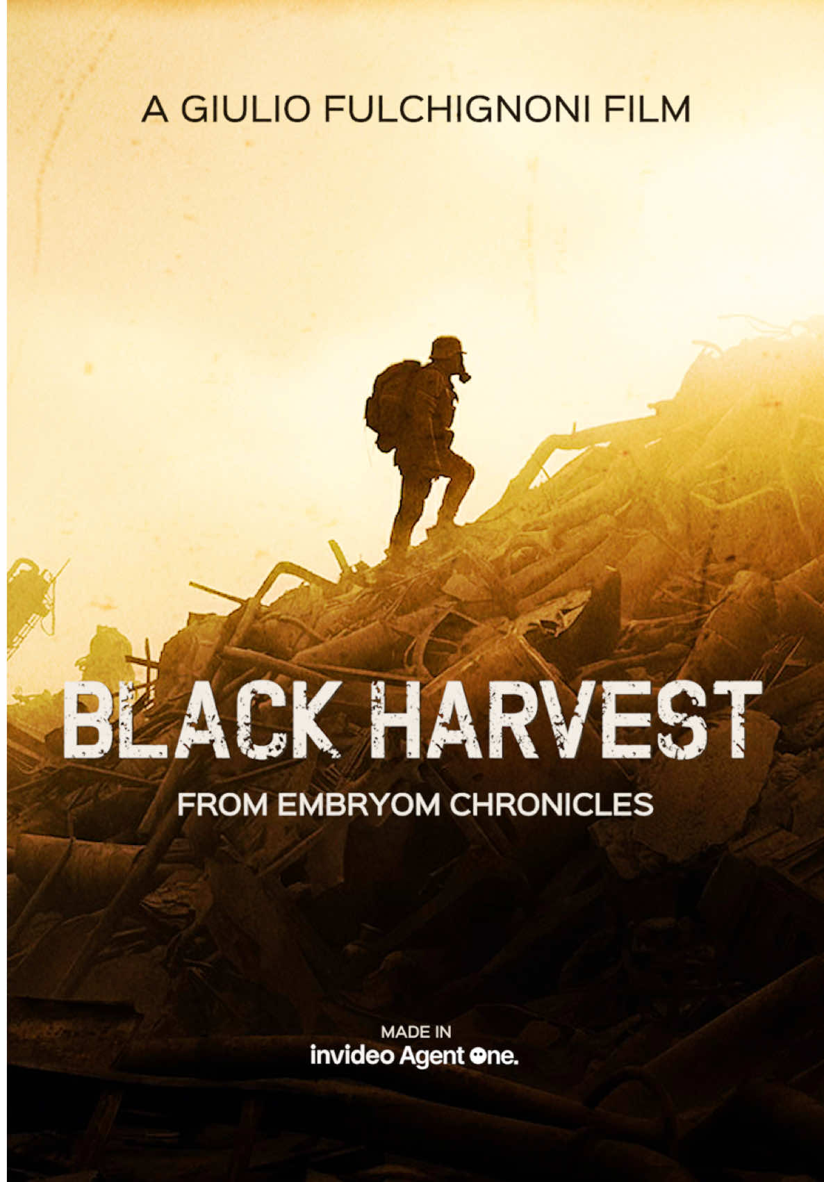 Black Harvest: From Embryom Chronicles  A film by Giulio Fulchignoni   Made In @InVideo.io Agent One The second spin-off set in the Embryom Chronicles universe. A lone Raider embarks on a cursed journey across a landscape of industrial decay and living horror. In search of Mireblood, a rare substance harvested within these poisoned lands, every step drags him deeper into the true cost of survival. Cinematography & Animation support by Jacopo Zanetti  Original Score by Jacopo Mazza Sound Design, Foley & Mix by @DUSKOsound    #embryomchronicles #shortfilm #postapocalyptic #cosmichorror 