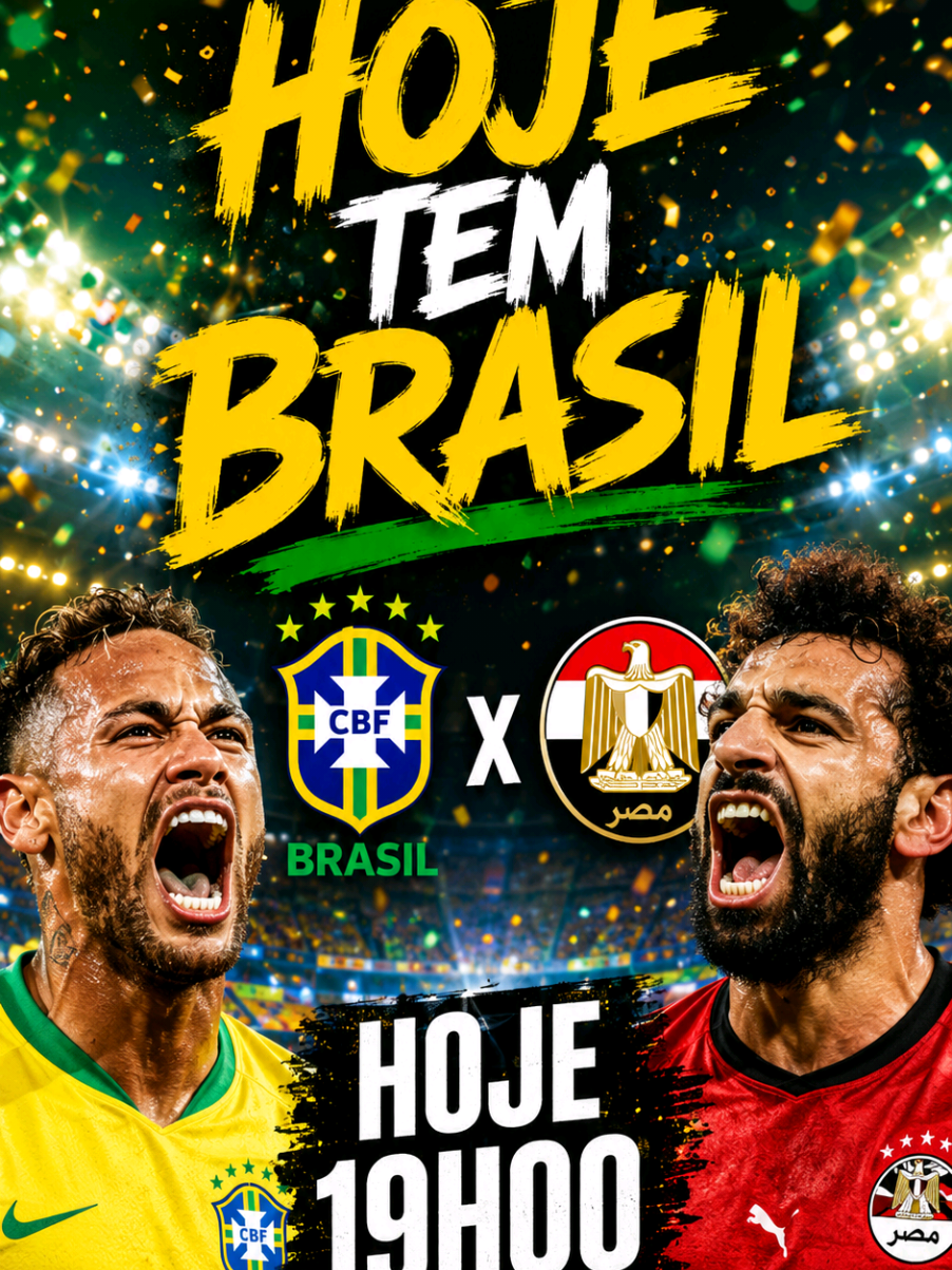 JOGO DO BRASIL HOJE TEM BRASIL X EGITO 🔥 #TikTokEsportes #football #word #fy #brasil 