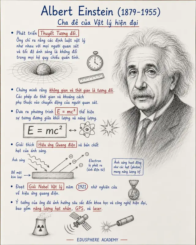 Albert Einstein (1879-1955) - Cha đẻ của Vật lý hiện đại  #traidat🌏 #hanoi #hcm #vatli #khoahoc 