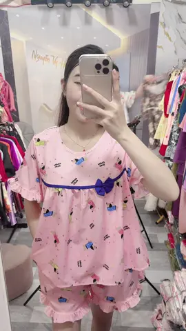 Màu mới ( cún hồng ) shop mặc trong giỏ hàng ạ#đồbộmặcnhà #ướclênxuhứớng #Nguyenvyhien 