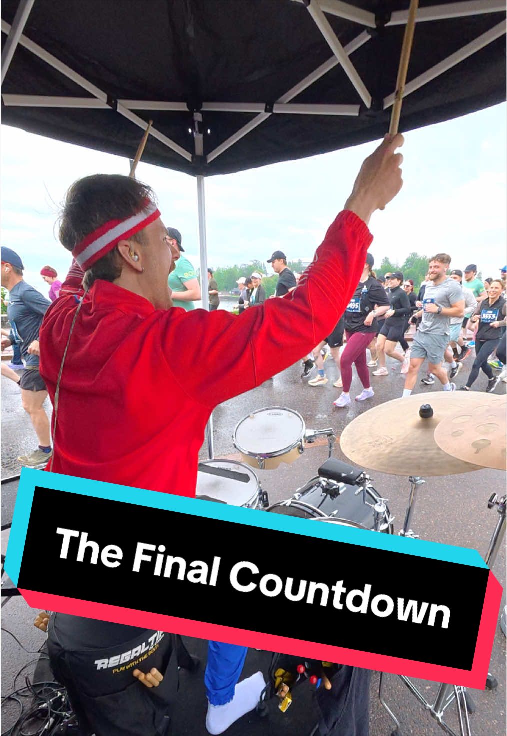 Kiitos Björn Borg Helsinki Half Marathon!❤️ #WeRunHelsinki #HelsinkiHalfMarathon #maratoonirumpali  @Helsinki Half Marathon @ProMark Drumsticks  Biisi: Europe - The Final Countdown