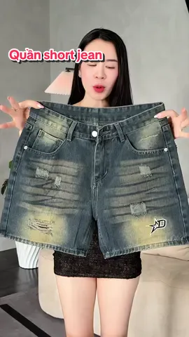 Quần short đùi Jean nam trên gối