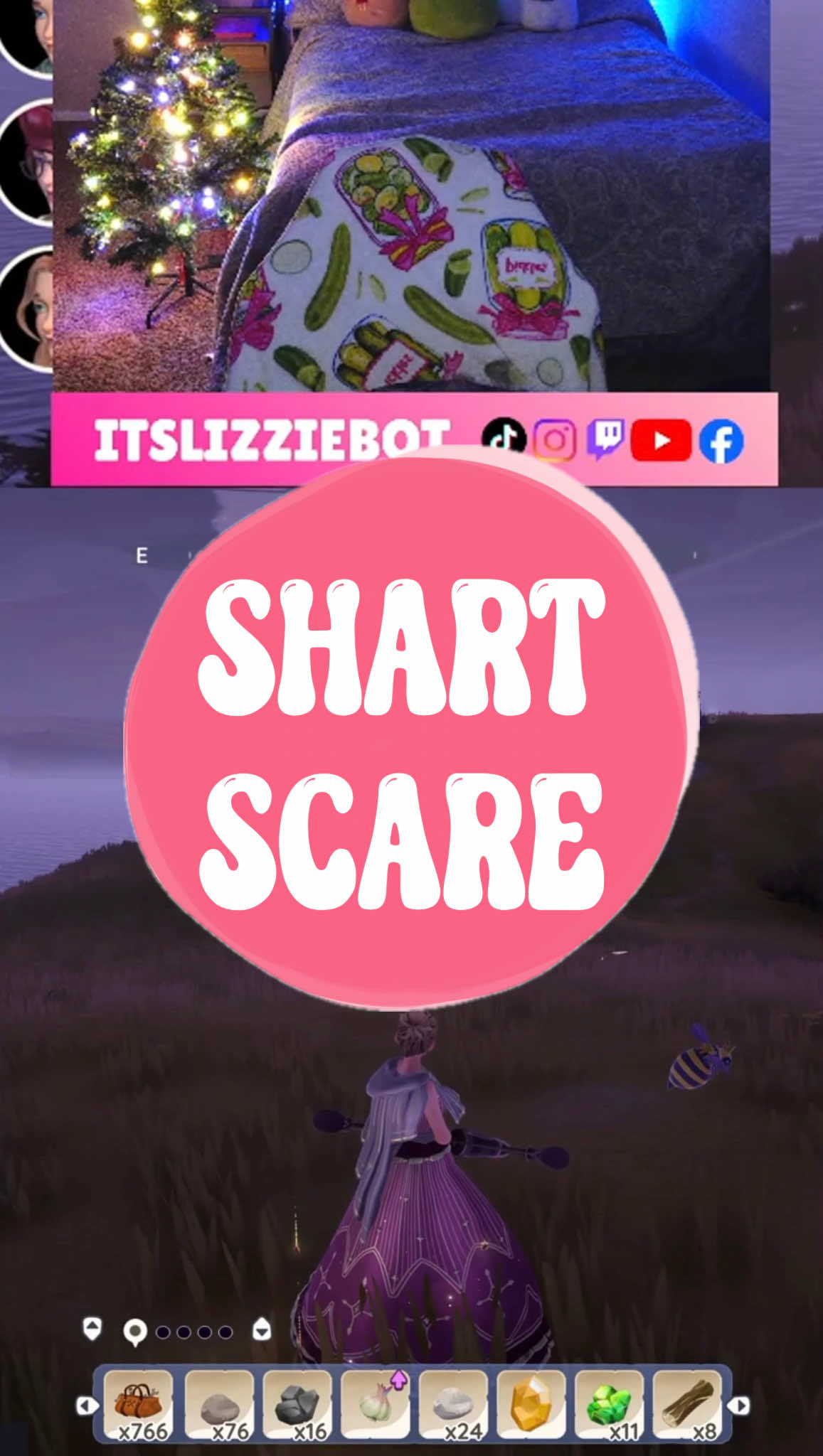 Key word: THOUGHT 🤣😅☠️ #itslizziebot #girlgamer #jumpscare 
