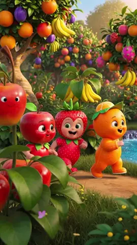 🍎🍓🍊 Look at these adorable fruit babies having the best day ever in the magical fruit garden! 🌳✨ Who’s your favorite — Apple, Strawberry or Orange? 😍 Tag your little one and watch them smile! ❤️ #FruitBabies #CuteKidsReels #KidsDreamland #FruitCartoon #FunnyKidsVideo