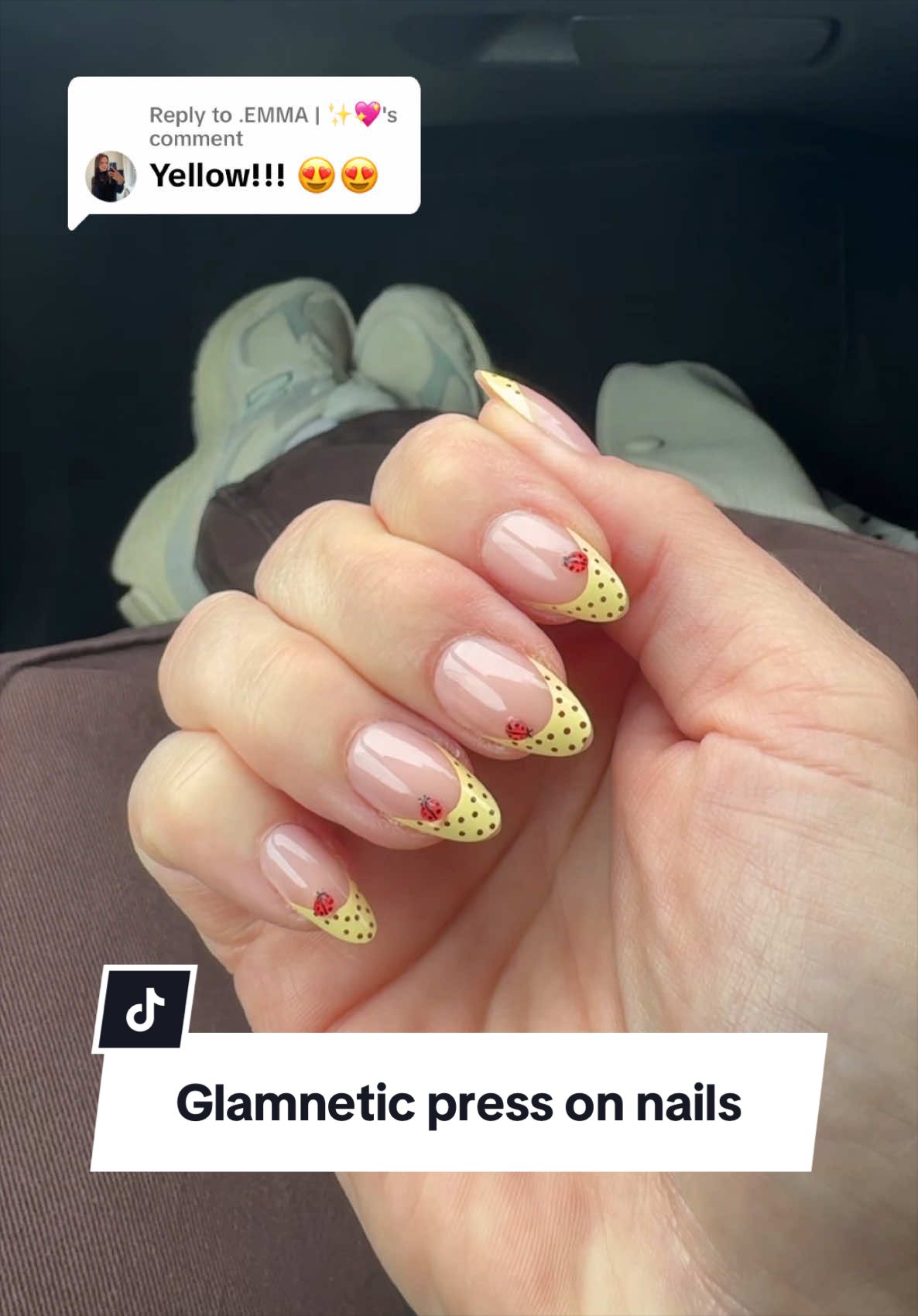 Replying to @.EMMA | ✨💖 can you believe these are press ons?!  @Glamnetic #glamnetic #pressonnails #pressonsets #polkadotnails #TikTokMadeMeBuyIt 