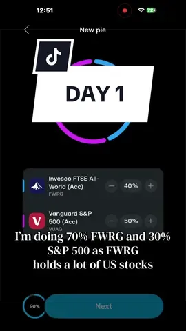 DAY 1 | investing £35 weekly + £60 monthly #portfolio #trading #stocks #financetok #fyp 