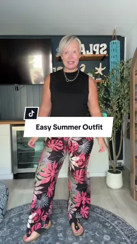 Throw on and go! These two piece summer outfits are such an elevated style but still so comfortable! Perfect vacation outfit!  #tiktokshopcreatorpicks #dealsforyoudays #midsizefashion #over50style #summeroutfitinspo 