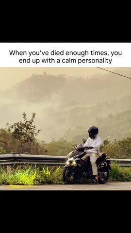 Always ready for any unpredictable disasters or even death. #calmtok #aerox #freelife #hoobastank #peacefulmoments 