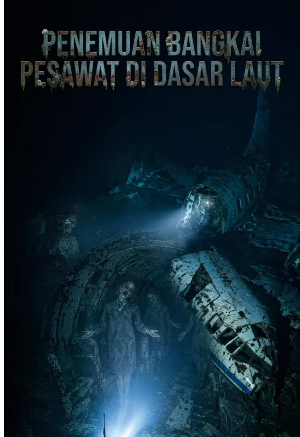 Kegelapan pekat dasar laut hanya ditembus oleh sorot lampu putih dari kapal selam nirawak yang perlahan menyapu hamparan pasir dan puing-puing yang telah lama dilupakan dunia. Tidak ada suara selain dengungan mesin dan arus laut yang bergerak pelan di kedalaman ratusan meter. Awalnya, operator mengira mereka hanya akan menemukan serpihan logam dan reruntuhan biasa. Namun beberapa menit kemudian, cahaya kamera menyorot sesuatu yang jauh lebih besar. Siluet sebuah pesawat muncul dari balik kabut sedimen yang melayang di air. Badannya patah di beberapa bagian, catnya telah mengelupas, dan karat menutupi hampir seluruh permukaannya. Bangkai pesawat itu terbaring sunyi, seolah membeku dalam waktu sejak hari terakhir tragedi itu terjadi. Kapal selam nirawak bergerak semakin dekat. Kamera menyorot jendela-jendela kabin yang gelap gulita. Tak ada kehidupan. Tak ada pergerakan. Hanya kehampaan yang menyesakkan. Namun saat kamera memasuki celah badan pesawat yang robek, sesuatu yang tidak terduga muncul di layar monitor. Di lorong kabin yang dipenuhi lumpur dan serpihan kursi, terlihat beberapa sosok berdiri diam. Bentuknya menyerupai manusia. Mereka mengenakan pakaian yang mirip seragam pramugari. Tubuh mereka tampak samar, seperti bayangan yang terbentuk dari kabut tipis. Mereka berdiri berjajar di lorong sempit, menghadap ke arah kamera, seolah sedang menyambut penumpang yang baru memasuki pesawat. Operator mengira itu hanya gangguan visual akibat pantulan cahaya. Namun ketika kamera bergerak lebih dekat, sosok-sosok itu tetap berada di sana. Salah satu figur perlahan menoleh. Kepalanya bergerak dengan sudut yang tidak wajar. Lalu rekaman menunjukkan sesuatu yang membuat seluruh ruangan kendali mendadak hening. Di dalam kokpit yang hancur, tepat di belakang kursi pilot yang telah tertutup karang laut, berdiri dua sosok lain. Mereka menyerupai pilot dan kopilot. Keduanya membelakangi kamera. Selama beberapa detik mereka tidak bergerak sama sekali. Kemudian, tanpa mengubah posisi tubuhnya, salah satu sosok perlahan memutar kepalanya ke belakang, menatap langsung ke arah lensa kamera. Pada saat yang sama, instrumen kapal selam mengalami gangguan singkat. Gambar bergetar. Muncul garis-garis statis di layar. Beberapa sensor kehilangan sinyal selama beberapa detik. Ketika gambar kembali normal, lorong kabin telah kosong. Sosok-sosok yang sebelumnya berdiri di sana menghilang tanpa jejak. Yang tersisa hanyalah bangkai pesawat yang sunyi, gelap, dan dingin di dasar laut. Rekaman itu kemudian beredar di kalangan terbatas para peneliti maritim. Sebagian meyakini apa yang terlihat hanyalah ilusi optik yang tercipta oleh cahaya, sedimen, dan kondisi ekstrem di kedalaman laut. Namun sebagian lainnya percaya bahwa kamera tersebut tanpa sengaja merekam sesuatu yang seharusnya tidak pernah terlihat oleh manusia. Hingga hari ini, tidak ada penjelasan pasti mengenai apa yang terekam di dalam bangkai pesawat itu. Yang pasti, setiap orang yang menyaksikan video tersebut selalu mengatakan hal yang sama: Mereka merasa seolah tidak sedang melihat dasar laut… melainkan sedang mengintip ke dalam sebuah tragedi yang belum pernah benar-benar berakhir. #horrorstories #paranormal #bangkaipesawat #darkocean #urbanlegend 